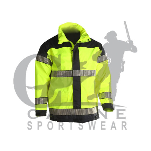 Adjustable Hood Workwear Waterproof Hi Vis Reflective Jacket