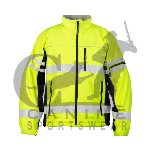 Safety Workwear Hi Vis Yellow Black Two Tone Softshell Jacket