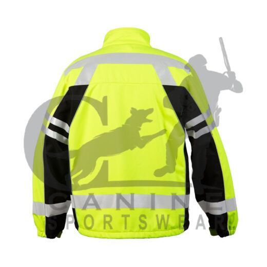 Safety Workwear Hi Vis Yellow Black Two Tone Softshell Jacket - Image 2