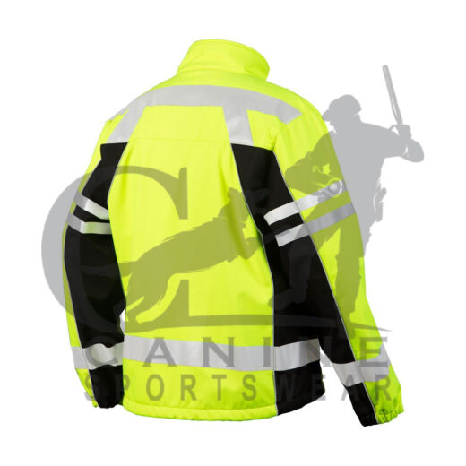 Safety Workwear Hi Vis Yellow Black Two Tone Softshell Jacket - Image 4