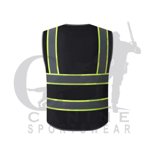 High Visibility Zipper Front Safety Vest - Image 2