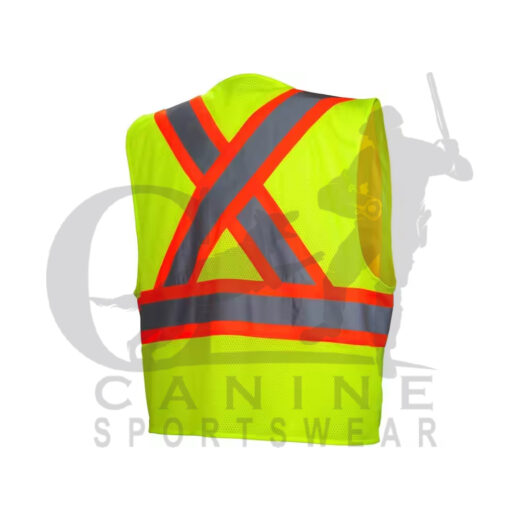 Work Wear Hi-Vis Safety Vest with Contrasting Reflective Tape - Image 2