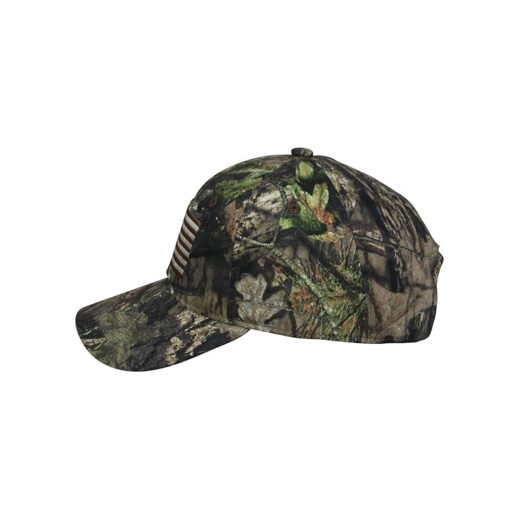 Camouflage Pattern Embroidered USA flag Hunting Cap - Image 3