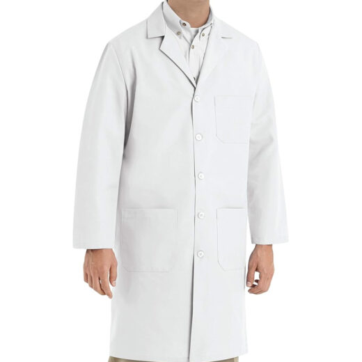 Men Working Premium Long-Sleeve Lab Coat - Image 3