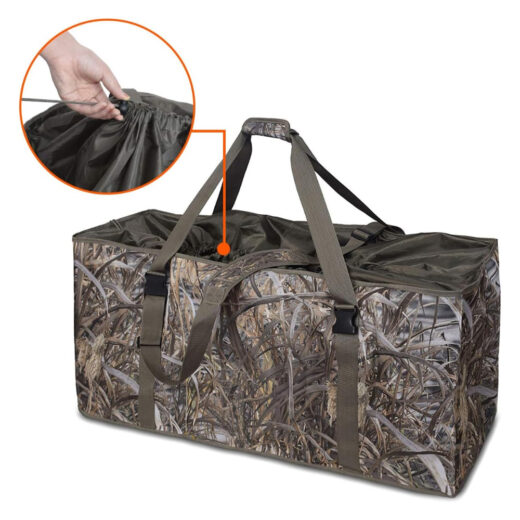 Hunting Bag with Waterfowl Hunting Blind Camouflage Printing - Image 2
