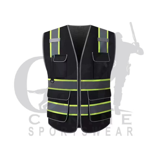 High Visibility Zipper Front Safety Vest